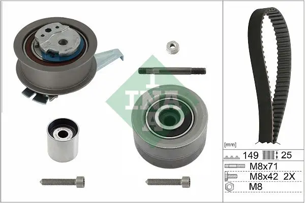 Kit de courroie crantée INA 530 0835 10