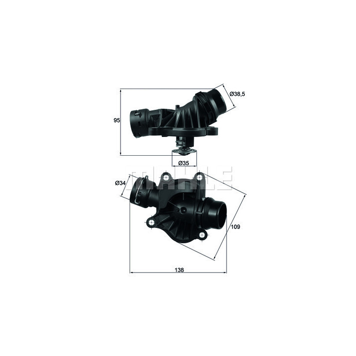Thermostat d'eau MAHLE ORIGINAL TI 234 88