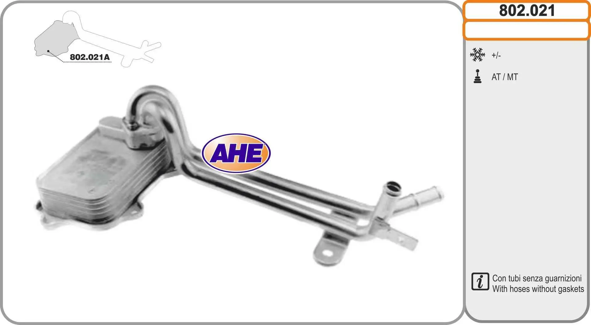Radiateur d'huile AHE 802.021
