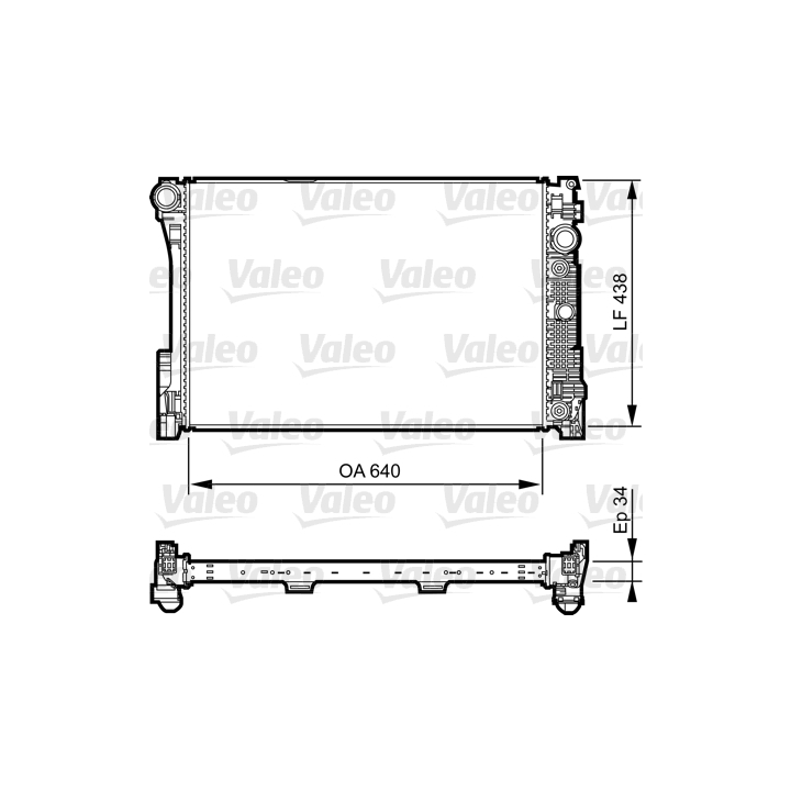 Radiateur, refroidissement du moteur VALEO 735292