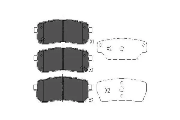 Kit de plaquettes de frein KAVO PARTS KBP-3026