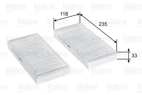 Filtre habitacle VALEO 715812