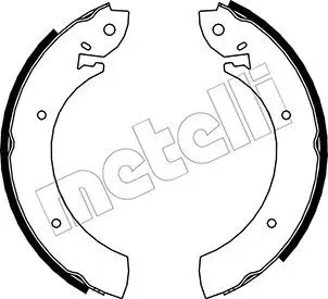 Jeu de mâchoires de frein METELLI 53-0100
