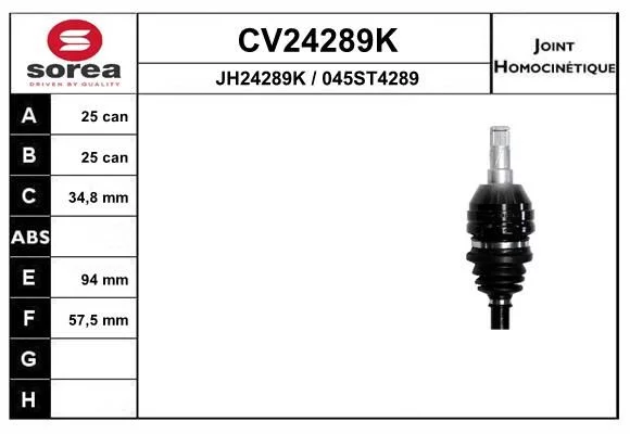 Tête cardan EAI CV24289K