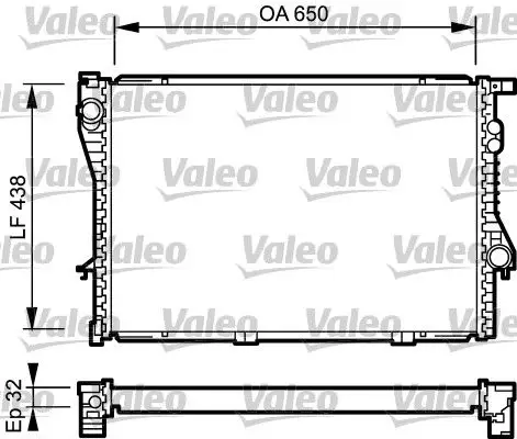 Radiateur, refroidissement du moteur VALEO 731766