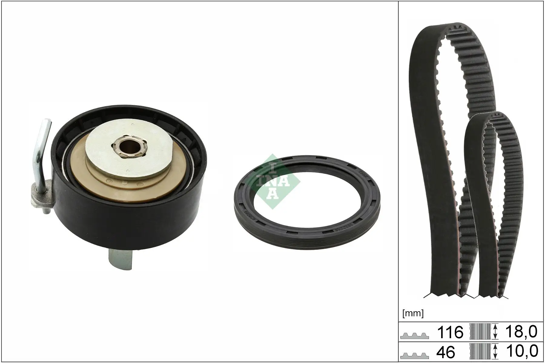 Kit de courroie crantée INA 530 0959 10