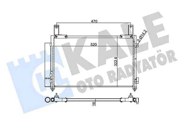 Radiateur climatisation KALE OTO RADYATÖR 345165