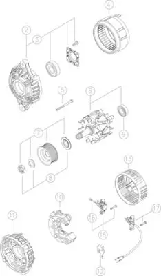 Alternateur MAHLE ORIGINAL MG 173