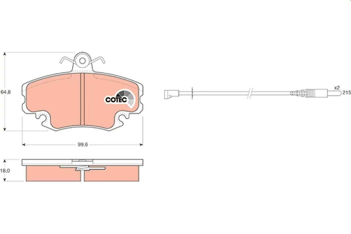 Kit de plaquettes de frein TRW GDB400