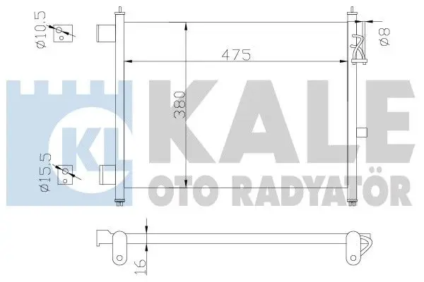 Radiateur climatisation KALE OTO RADYATÖR 342435