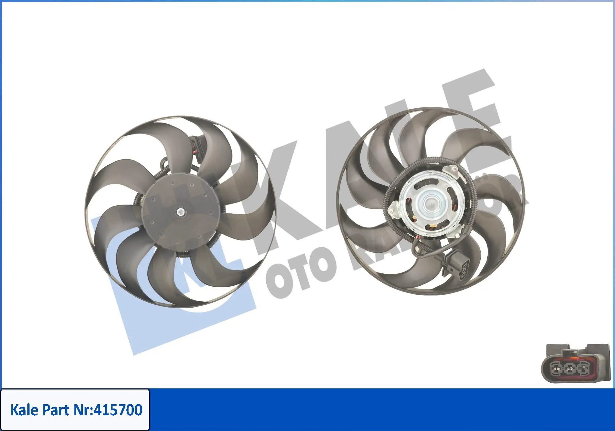 Ventilateur, refroidissement du moteur KALE OTO RADYATÖR 415700