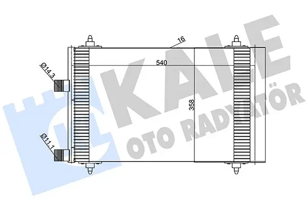 Radiateur climatisation KALE OTO RADYATÖR 385600