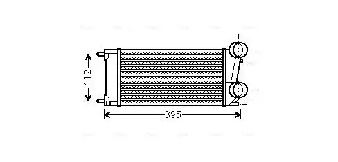Intercooler, échangeur AVA QUALITY COOLING PEA4343