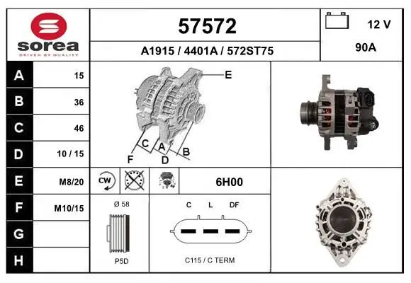 Alternateur EAI 57572