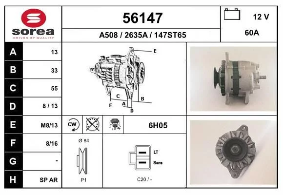 Alternateur EAI 56147