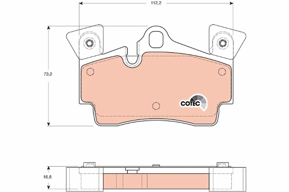Kit de plaquettes de frein TRW GDB1652