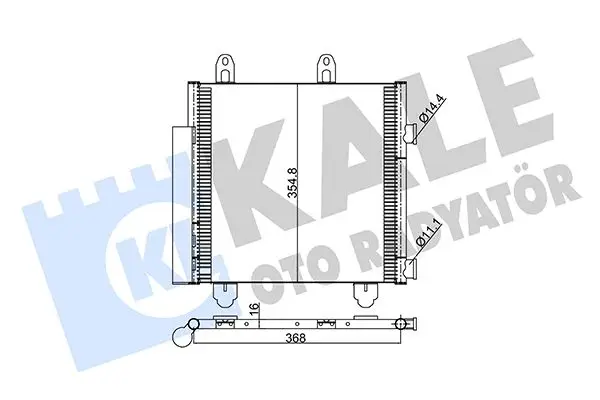 Radiateur climatisation KALE OTO RADYATÖR 345330