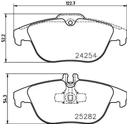 Kit de plaquettes de frein HELLA 8DB 355 016-281