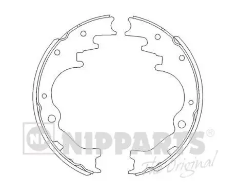 Jeu de mâchoires de frein NIPPARTS J3503033