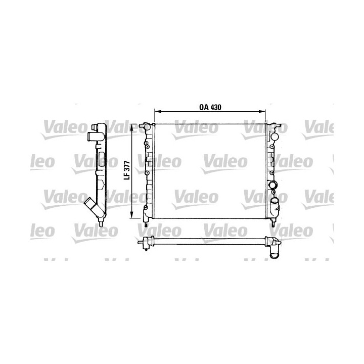 Radiateur, refroidissement du moteur VALEO 883875