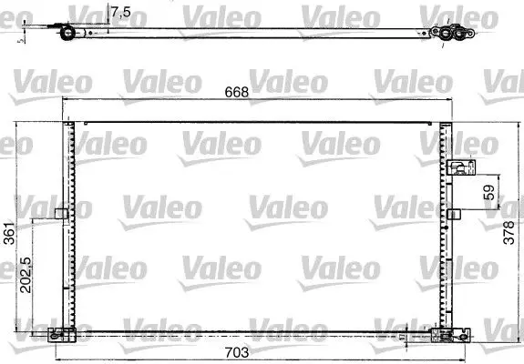 Radiateur climatisation VALEO 817657