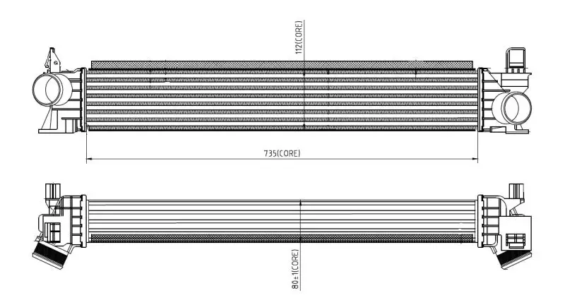 Intercooler, échangeur NRF 309033
