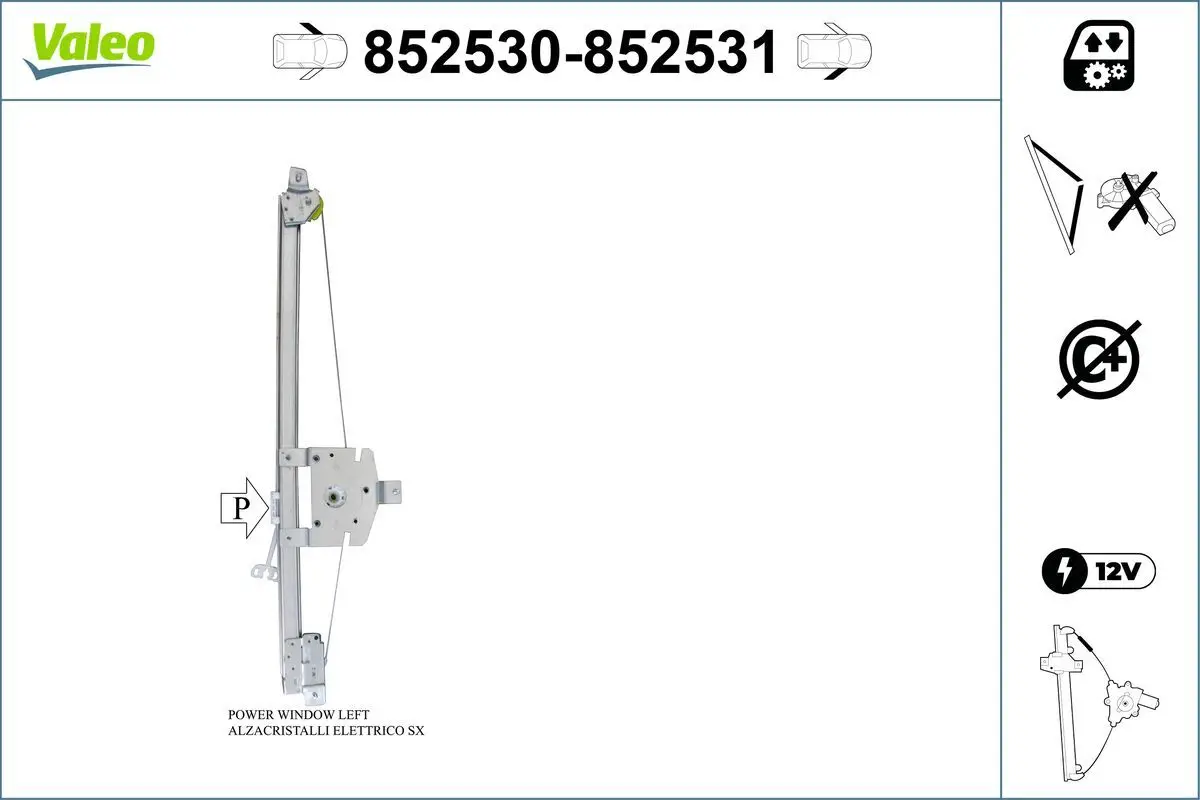 Lève-vitre VALEO 852530