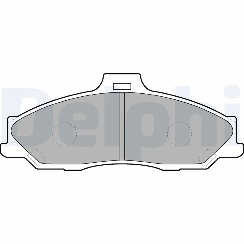 Kit de plaquettes de frein DELPHI LP1555