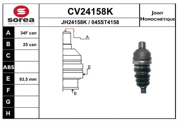 Tête cardan EAI CV24158K