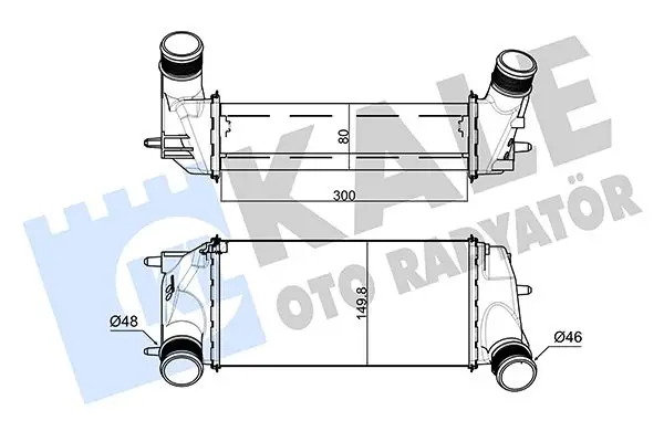 Intercooler, échangeur KALE OTO RADYATÖR 309100