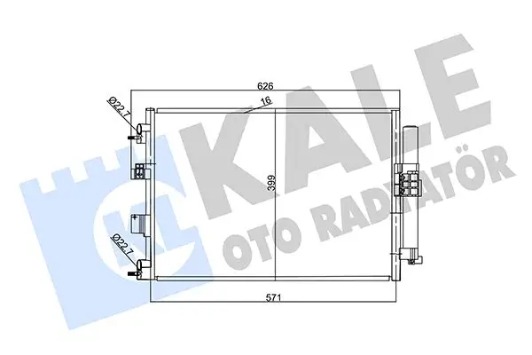 Radiateur climatisation KALE OTO RADYATÖR 357380