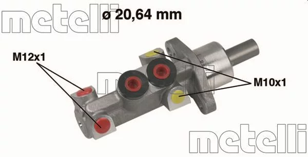 Maître-cylindre de frein METELLI 05-0388