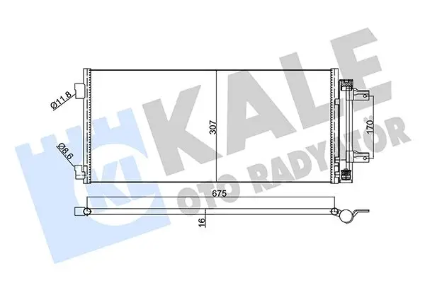 Radiateur climatisation KALE OTO RADYATÖR 354885