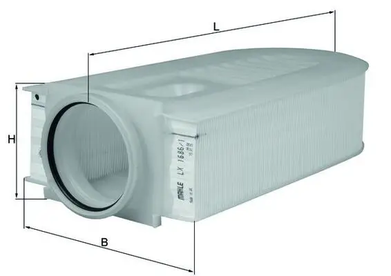 Filtre à air MAHLE ORIGINAL LX 1686/1