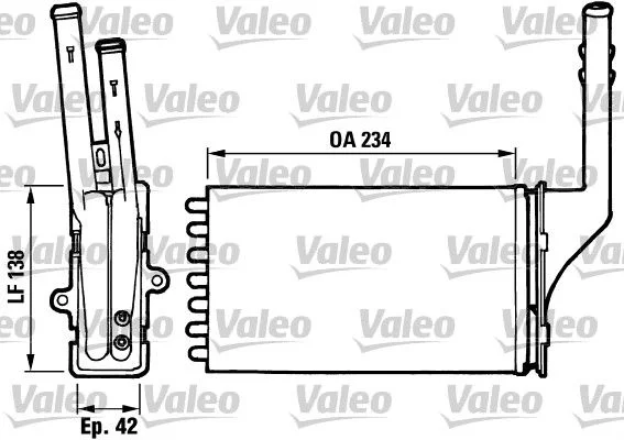 Radiateur chauffage VALEO 812016