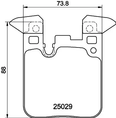 Kit de plaquettes de frein HELLA 8DB 355 021-341
