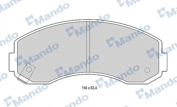 Kit de plaquettes de frein MANDO MBF015588