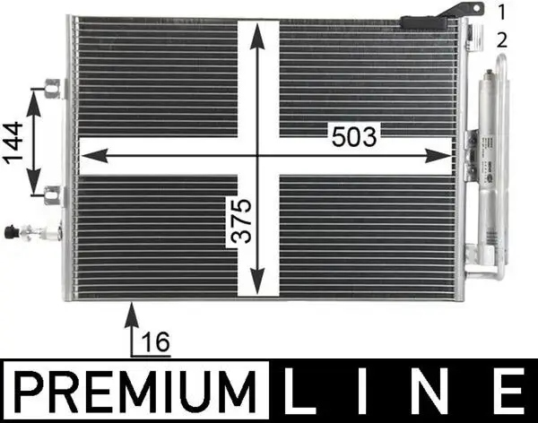 Radiateur climatisation MAHLE ORIGINAL AC 721 000P