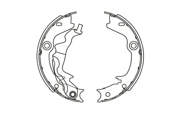 Jeu de mâchoires de frein, frein de stationnement KAVO PARTS KBS-3416