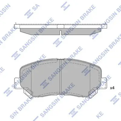 Kit de plaquettes de frein Hi-Q SP1671