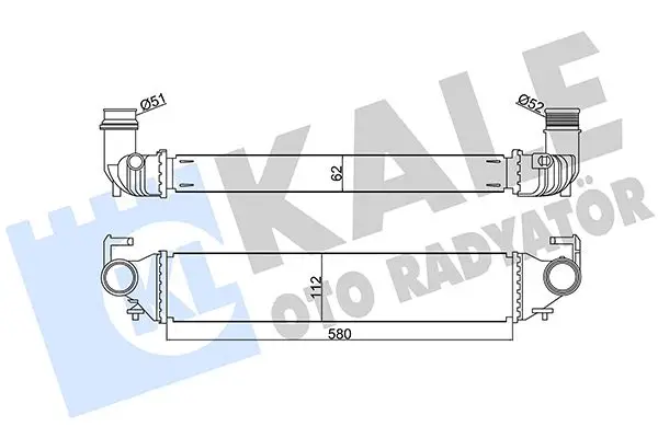 Intercooler, échangeur KALE OTO RADYATÖR 350965