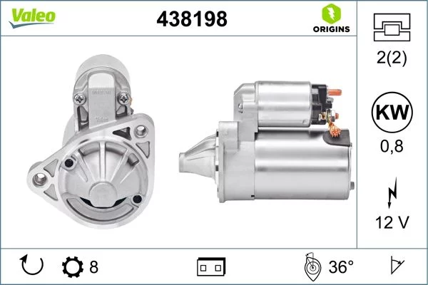 Démarreur VALEO 438198