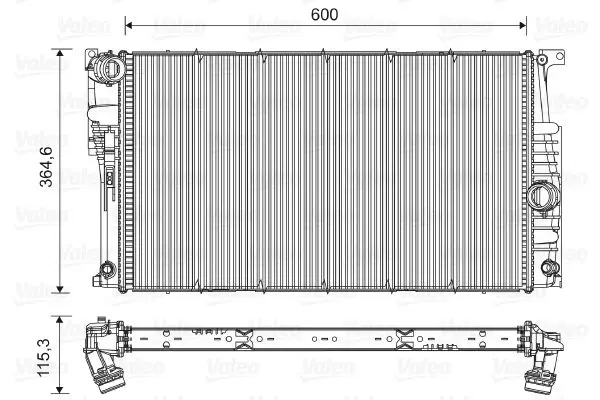 Radiateur, refroidissement du moteur VALEO 735455