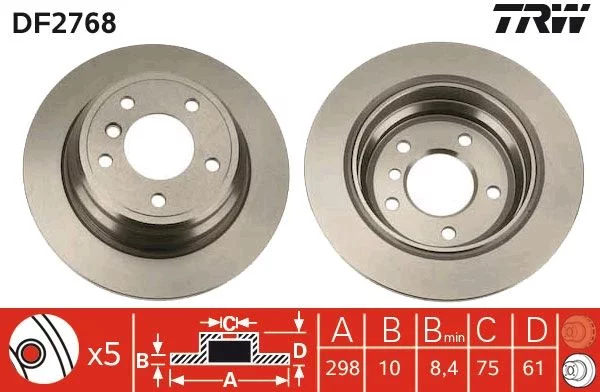 Disque de frein TRW DF2768