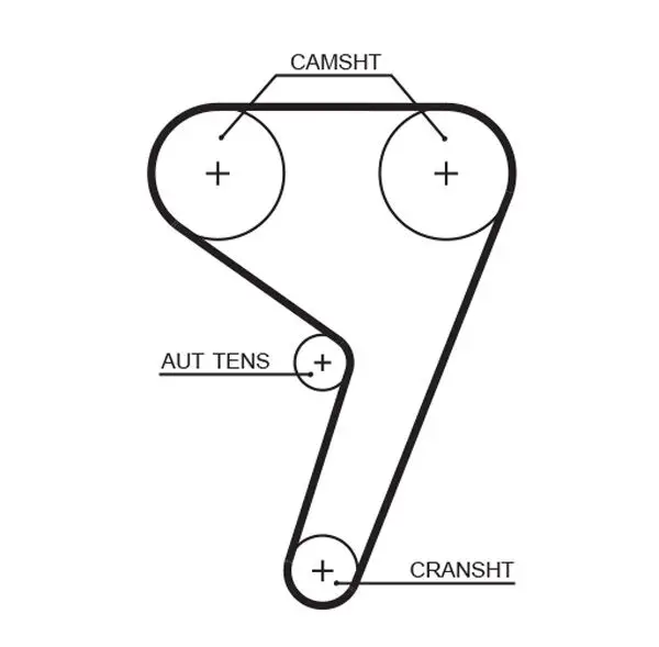 Courroie de distribution GATES 5433XS