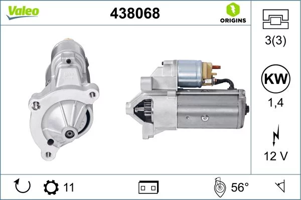 Démarreur VALEO 438068