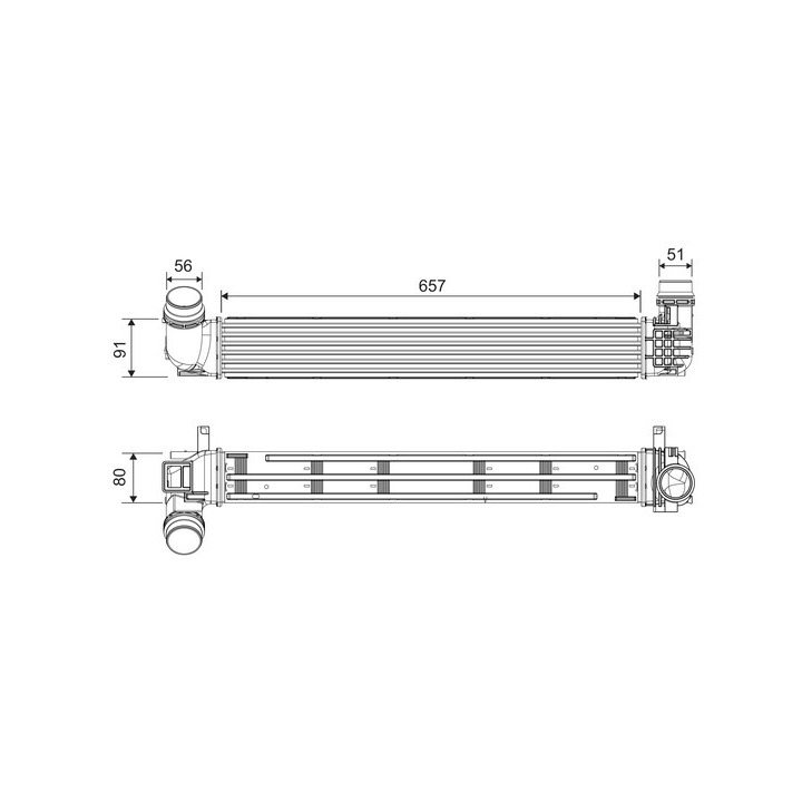 Intercooler, échangeur VALEO 818878