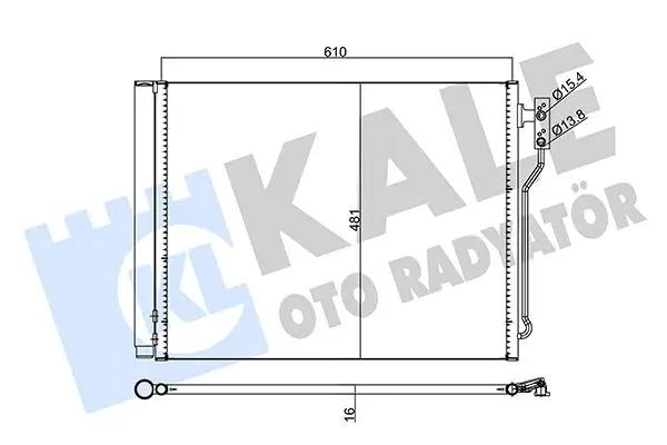 Radiateur climatisation KALE OTO RADYATÖR 345620