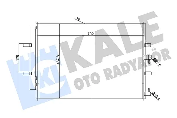 Radiateur climatisation KALE OTO RADYATÖR 345695
