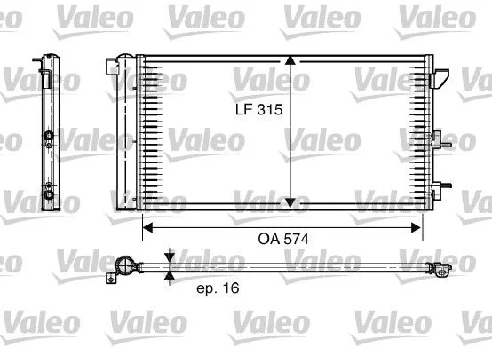 Radiateur climatisation VALEO 818005